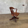 Antique Oak Desk Chair #1