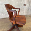 Antique Oak Desk Chair #1