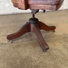 Antique Oak Desk Chair #1