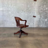 Antique Oak Desk Chair #1