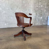 Antique Oak Desk Chair #1