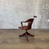 Antique Oak Desk Chair #1