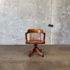 Antique Oak Desk Chair #2