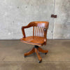 Antique Oak Desk Chair #2