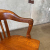 Antique Oak Desk Chair #2