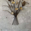 Vintage Torch Cut Cat Tails Sculpture - 1970s