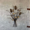 Vintage Torch Cut Cat Tails Sculpture - 1970s