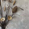 Vintage Torch Cut Cat Tails Sculpture - 1970s