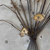 Vintage Torch Cut Cat Tails Sculpture - 1970s