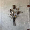 Vintage Torch Cut Cat Tails Sculpture - 1970s