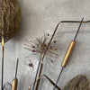 Vintage Torch Cut Cat Tails Sculpture - 1970s