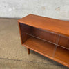 Danish Modern Glass & Teak Shelf Cabinet