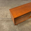 Danish Modern Glass & Teak Shelf Cabinet