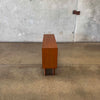 Danish Modern Glass & Teak Shelf Cabinet