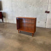 Danish Modern Glass & Teak Shelf Cabinet