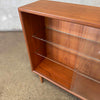 Danish Modern Glass & Teak Shelf Cabinet