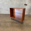 Danish Modern Glass & Teak Shelf Cabinet