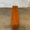 Danish Modern Glass & Teak Shelf Cabinet