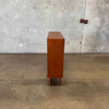Danish Modern Glass & Teak Shelf Cabinet