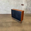 Danish Modern Glass & Teak Shelf Cabinet