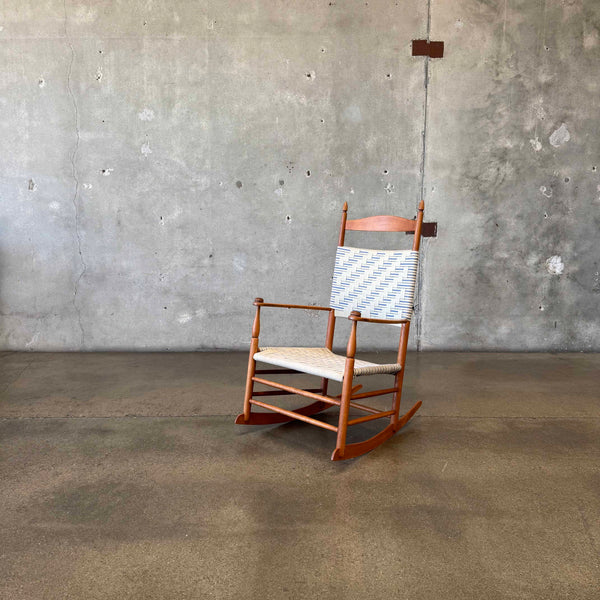 Shaker Maple & Woven Fabric Rocker