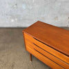 Danish Modern Teak Three Drawer Dresser