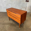 Danish Modern Teak Three Drawer Dresser