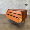 Danish Modern Teak Three Drawer Dresser