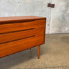 Danish Modern Teak Three Drawer Dresser