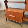 Mid Century Modern Teak Wall Unit With Drop Down Desk
