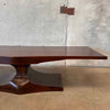 20th Century Brutalist Solid Sculpted Hardwood Coffee Table