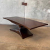 20th Century Brutalist Solid Sculpted Hardwood Coffee Table
