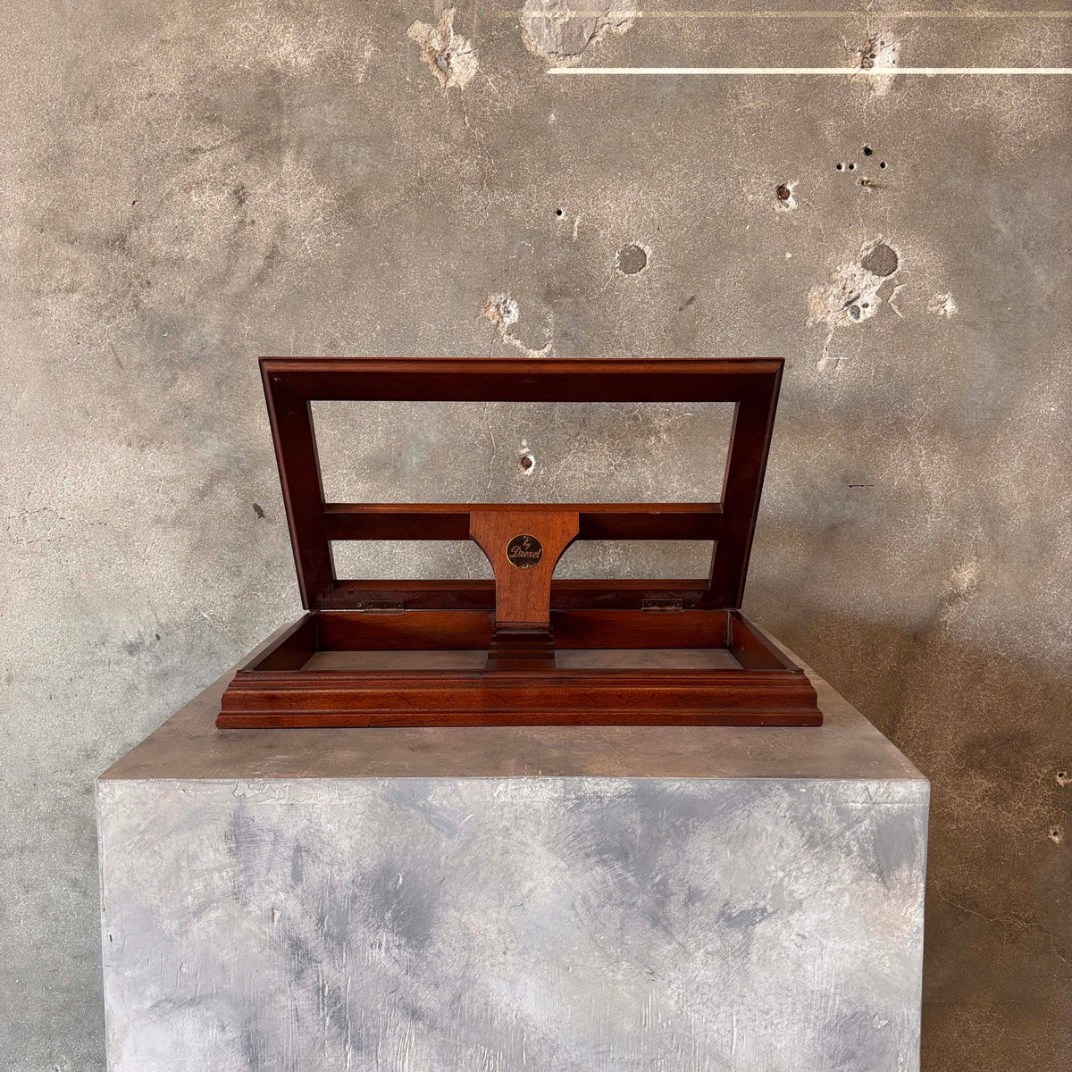 Drexel Mid Century Modern Walnut Tabletop Bookstand