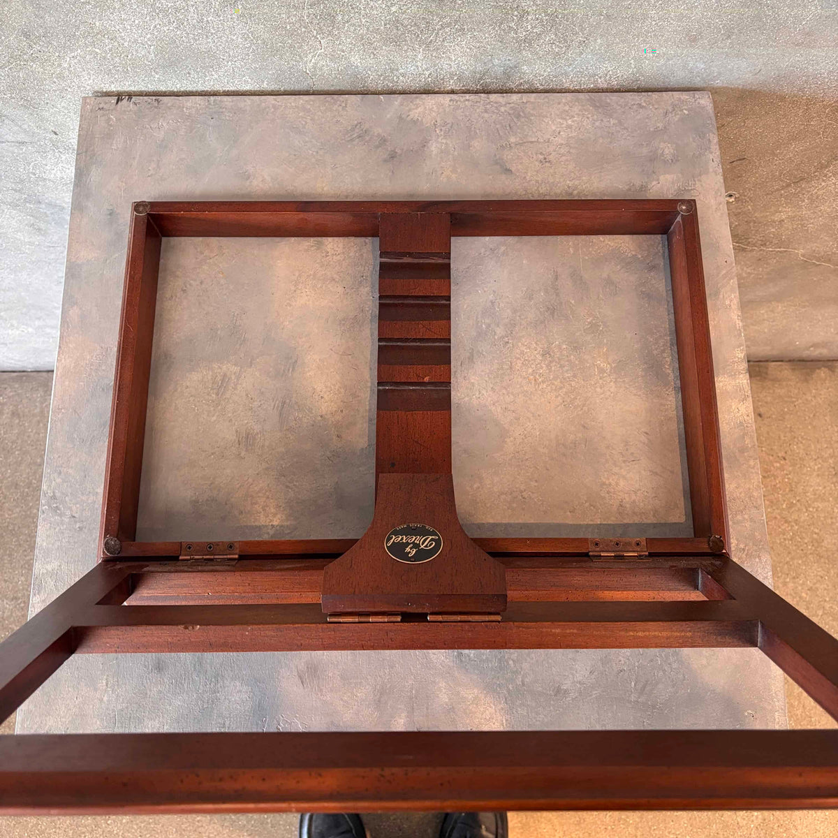 Drexel Mid Century Modern Walnut Tabletop Bookstand