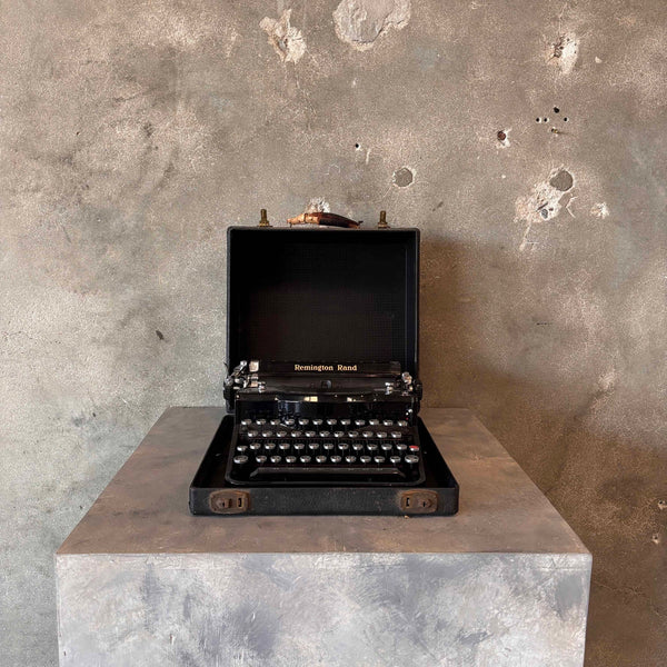 Remington Rand Model 1 Portable Typewriter In Original Carry Case