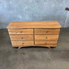 1950's Solid Oak Six Drawer by Ronney & Sons