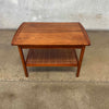 Mid Century Walnut & Cane End/ Side Table