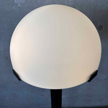 Scandinavian Mushroom Brushed Steel Gun Metal Grey Floor Lamp