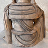 Carved Buddha on Black Pedestal