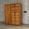 BOYD Oak Wardrobe Combination Dresser & Armoire 1980's