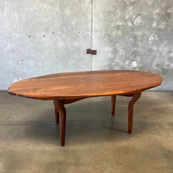 Solid Walnut Studio Craft Table by Kirk Delman
