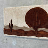 Vintage Desert Scape Tapestry Signed "G.S. 1980s"