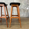 Set of Four Teak Barstools Designed by Johannes Andersen C. 1960s
