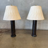Mid Century Ceramic Pair Of Lamps