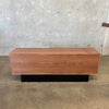 Record Storage Walnut Credenza - Black & White Dividers