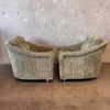 Pair of 1960s Comfy Club Chairs on Castors
