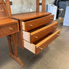 Mid Century Modern Walnut Wall Unit With Desk With Key - Yugoslavia 1960s
