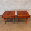 Set of 2 Vintage MCM Walnut Side Tables by American of Martinsville