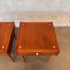 Set of 2 Vintage MCM Walnut Side Tables by American of Martinsville