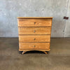 Vintage Solid Oak Four Drawer Dresser